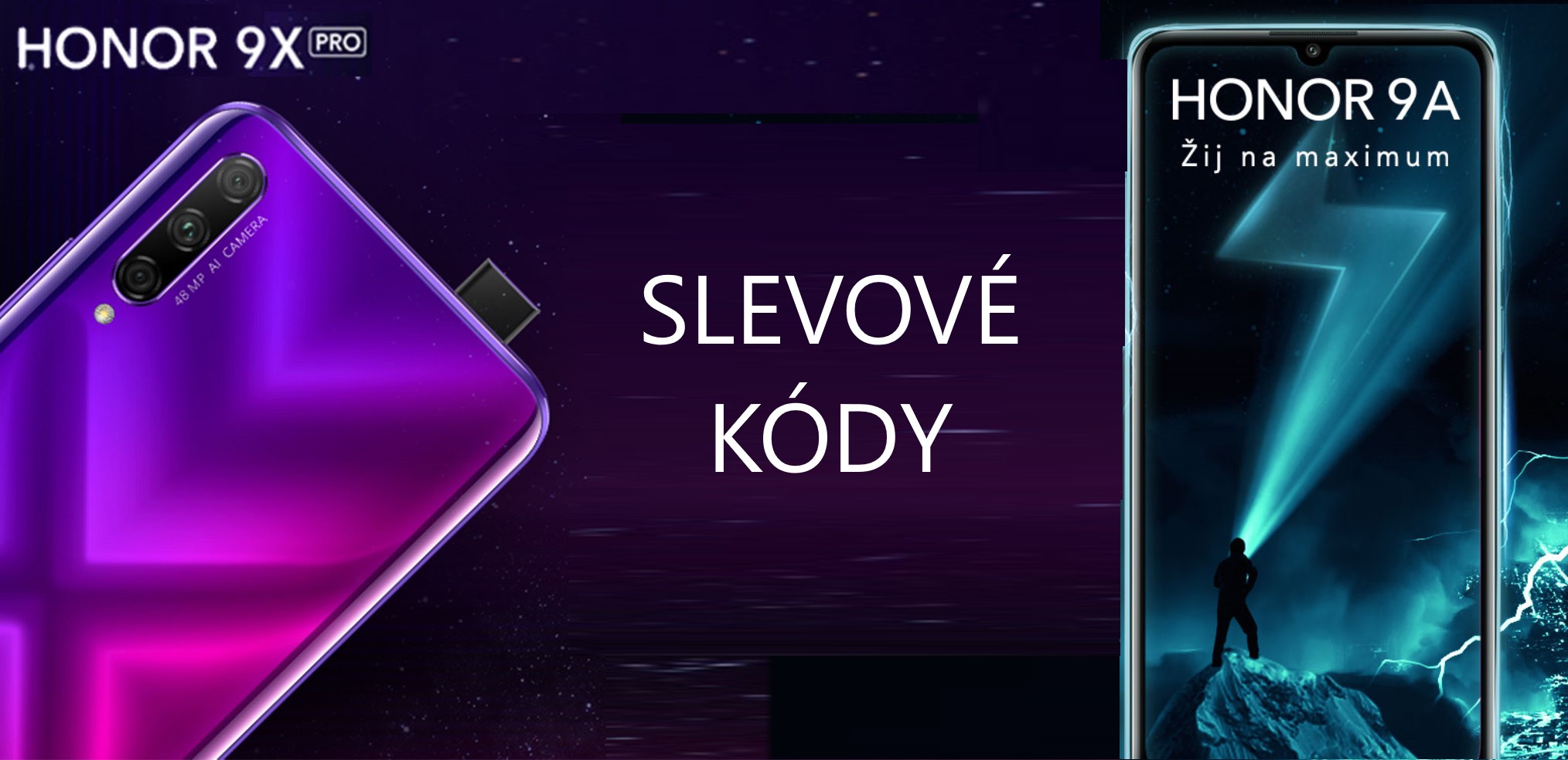 Rozdáváme slevové kódy na telefony Honor 9X Pro a Honor 9A