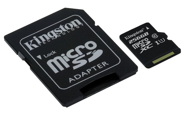 Kingston vydává microSDXC paměťovou kartu třídy 10 UHS-I s kapacitou 256 GB