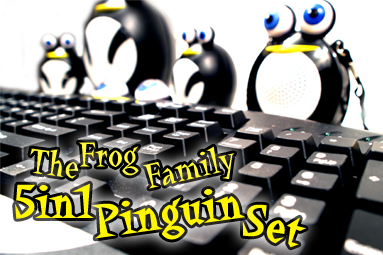 The Frog Family 5in1 PinguinSet - hračka nebo klávesnice?