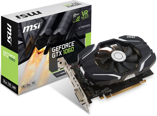 MSI přichází s cenově dostupnou kompaktní grafikou GeForce GTX 1060 3GB OCV3