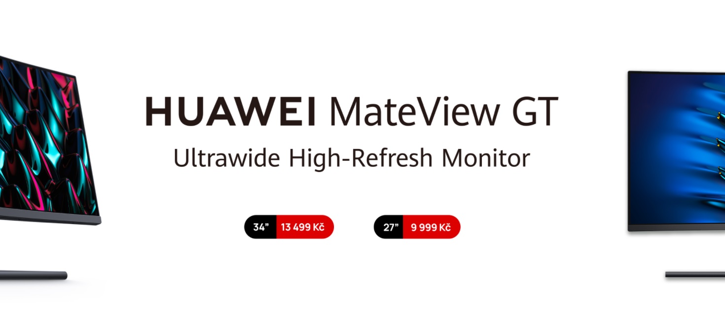 Huawei představil herní monitor MateView GT, který má menší dvojče