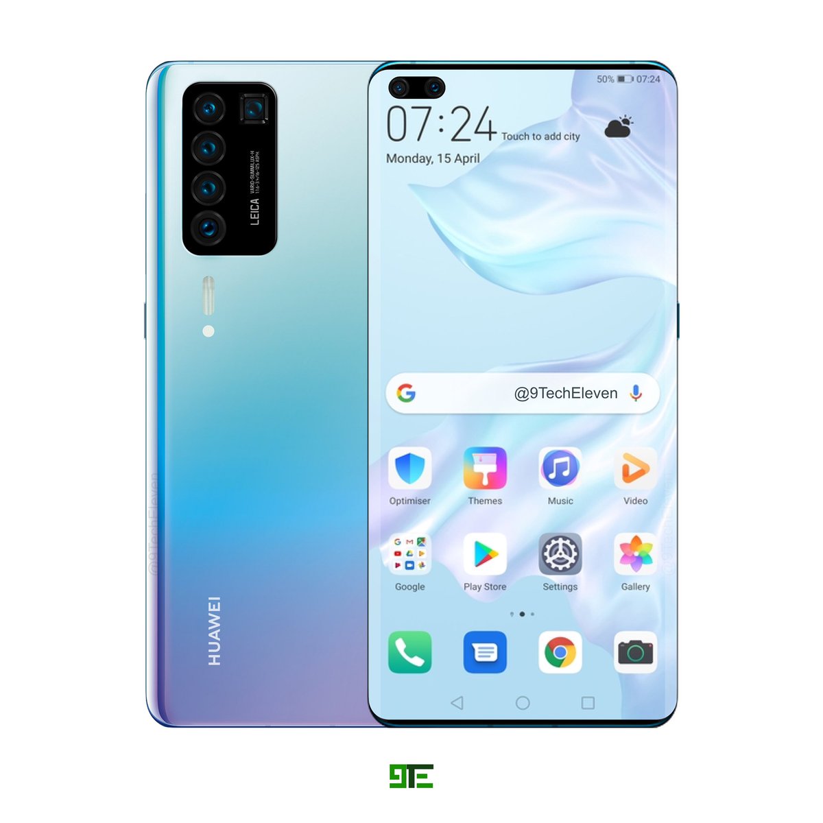 Huawei P40 (Pro) se předčasně odhaluje: 5 500mAh baterie, 120Hz displej a Kirin 990