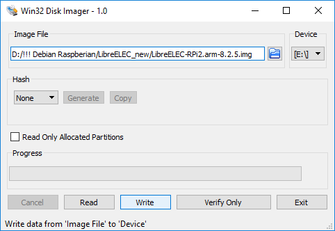 Win32 Disk Imager