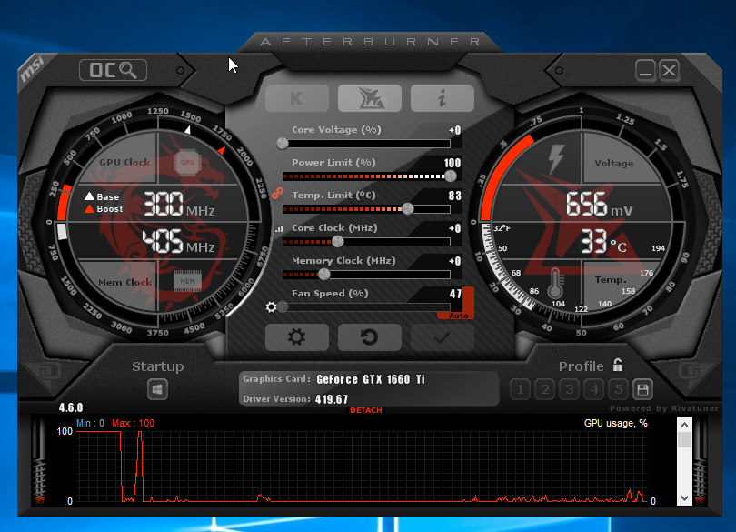 Přetaktování levné „netaktovatelné“ GTX 1660 Ti od MSI