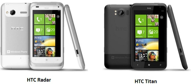 HTC Titan a HTC Radar s Windows Phone 7.5 se již prodávají