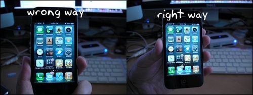iPhone ztrácí 4 signál, když ho držíte v ruce