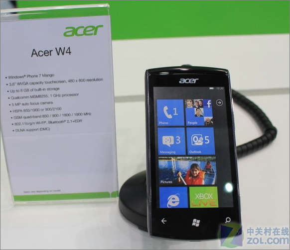 Acer ukázal svůj první telefon s Windows Phone 7. Příliš ale nezaujal