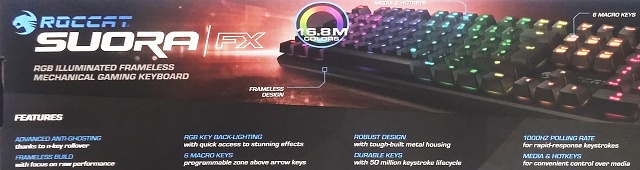 Roccat Suora FX: mechanická s RGB LED a bez rámečku