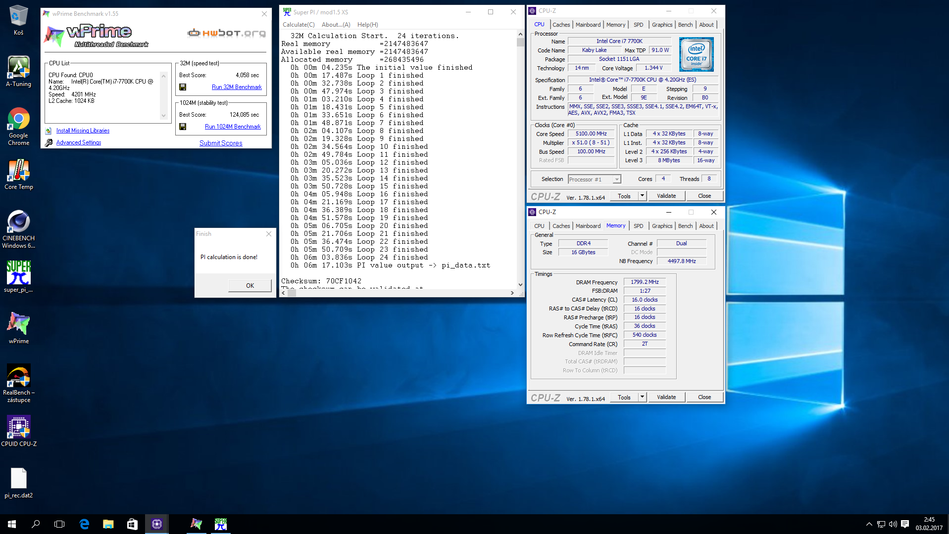 Taktujeme Kaby Lake i7-7700K na Z270 ASRock Extreme4