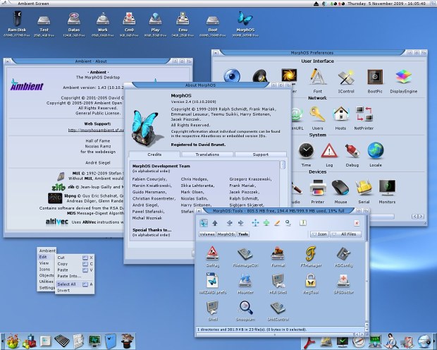 MorphOS 2.7 z roku 2010