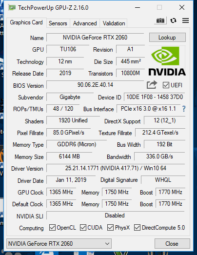 2× GeForce RTX 2060 od Gigabyte pod deset tisíc v testu