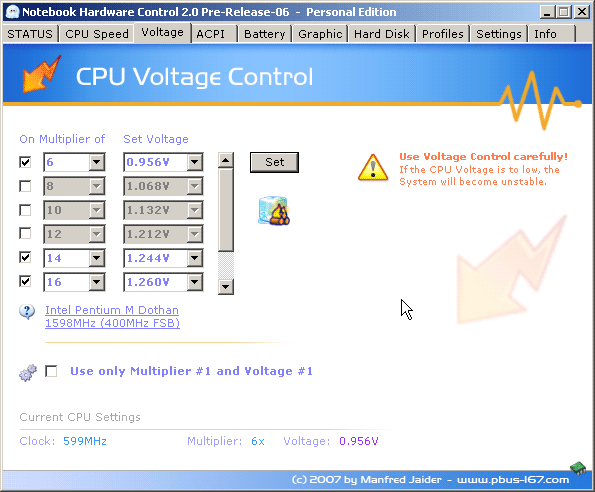 Zlatý fond utilit - Notebook Hardware Control