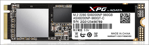 ADATA představuje rychlý SSD XPG SX8200 Pro