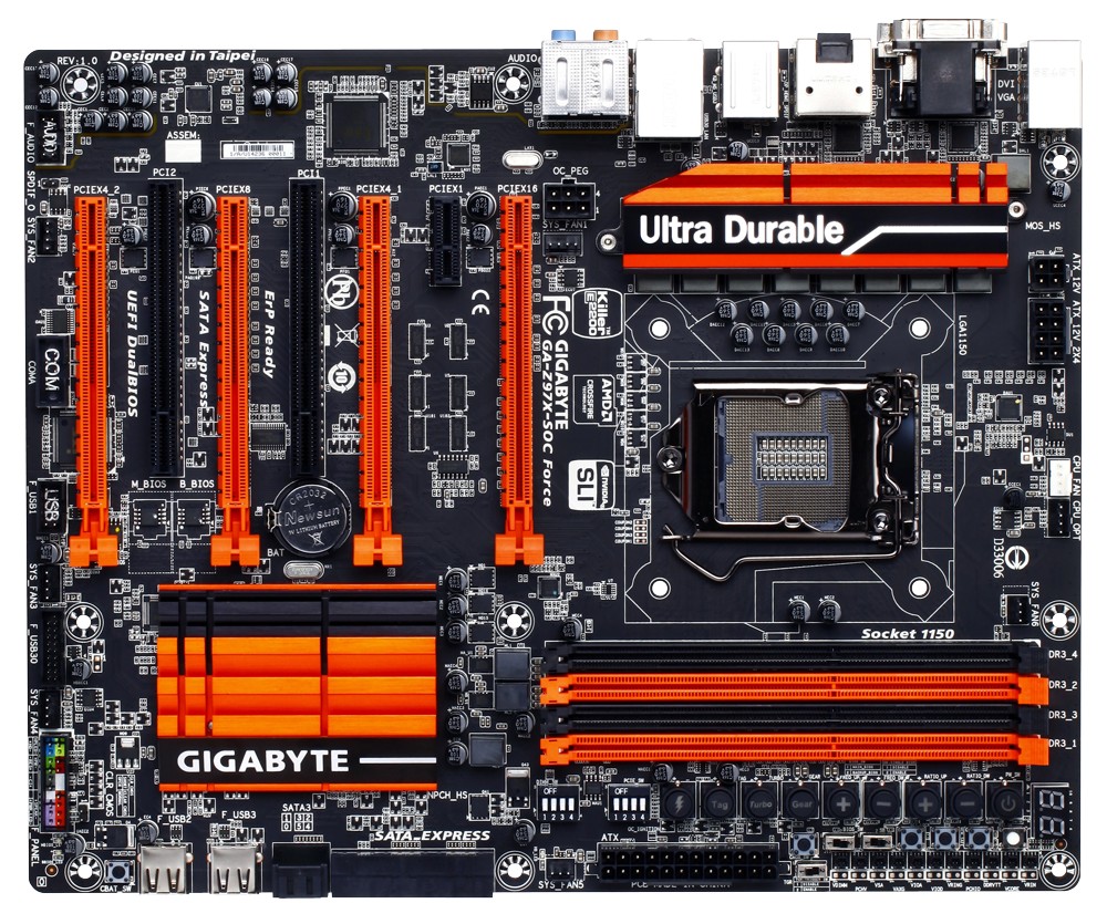 Gigabyte Z97X-SOC Force (pro zvětšení klikněte)