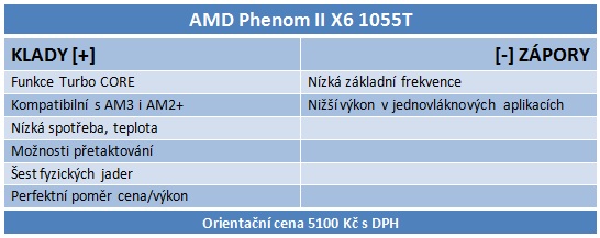 AMD Phenom II X6 1055T - šest jader téměř pro každého