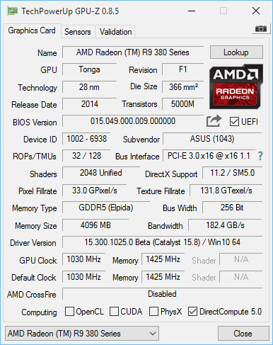 Asus R9 380X STRIX v testu: Když grafiky za šest nestačí