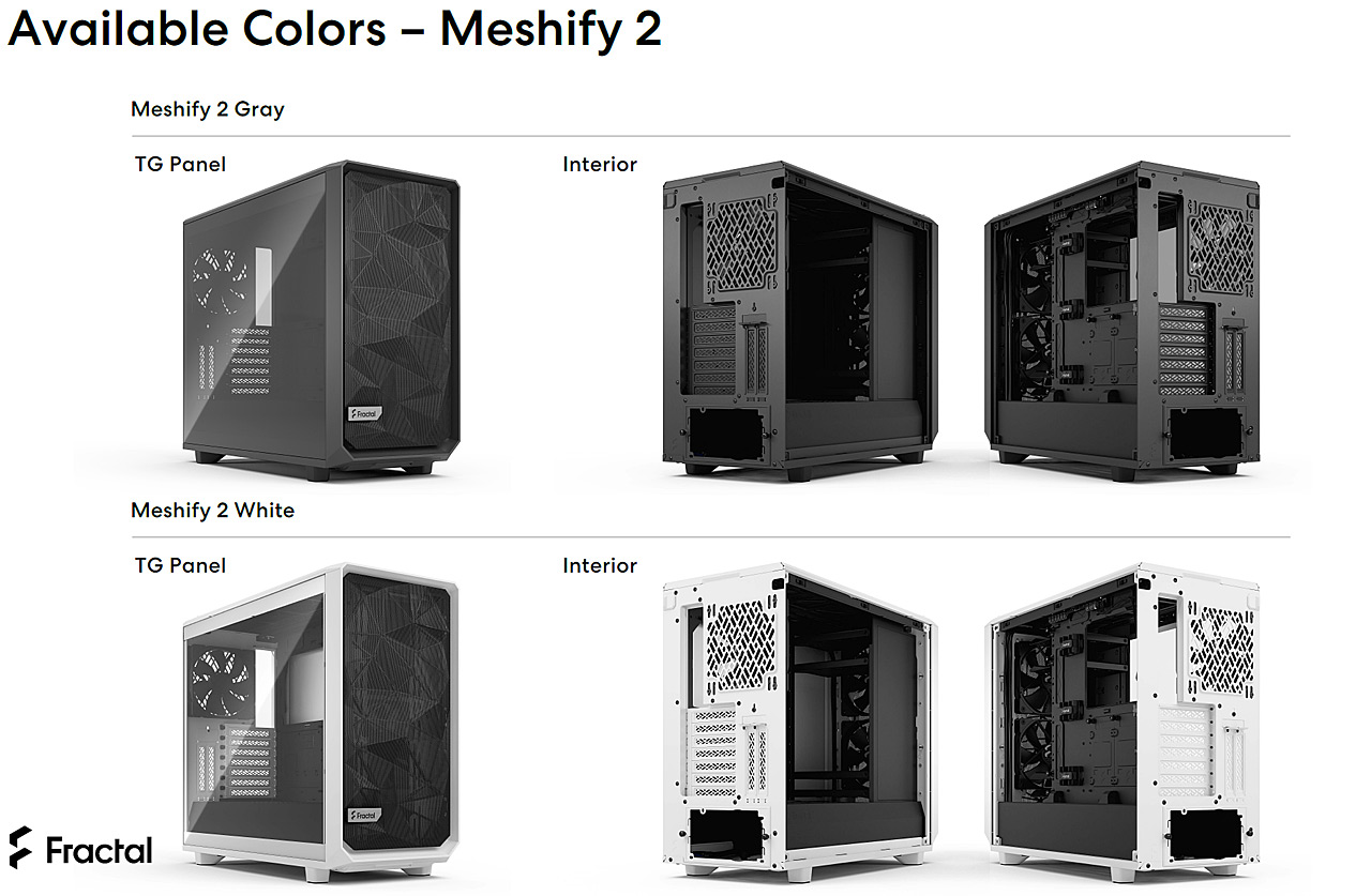 Test skříní Fractal Design Meshify 2 a Meshify 2 XL