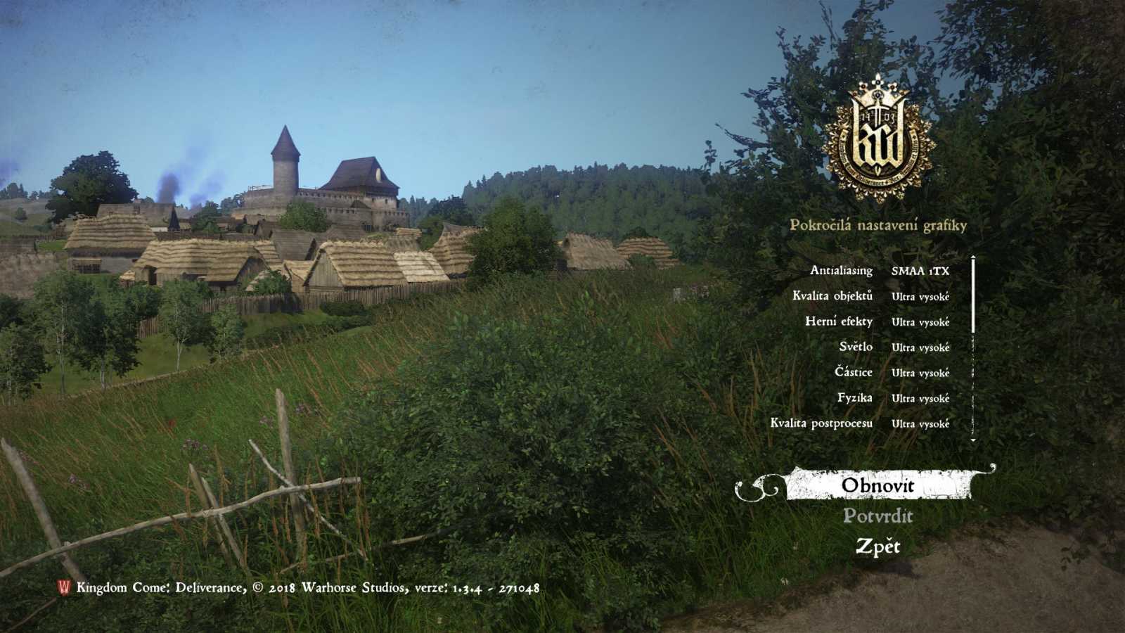 Kingdom Come: Deliverance: vliv nastavení na výkon