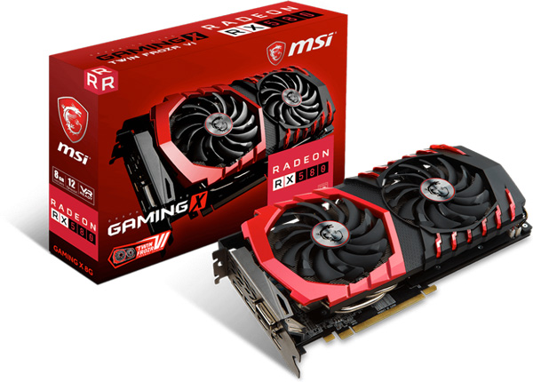 Grafická karta AMD Radeon RX 580 - MSI Radeon RX 580 GAMING X 8G