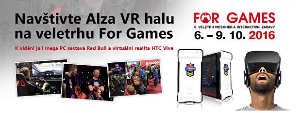 Alza přináší na For Games halu plnou virtuální reality