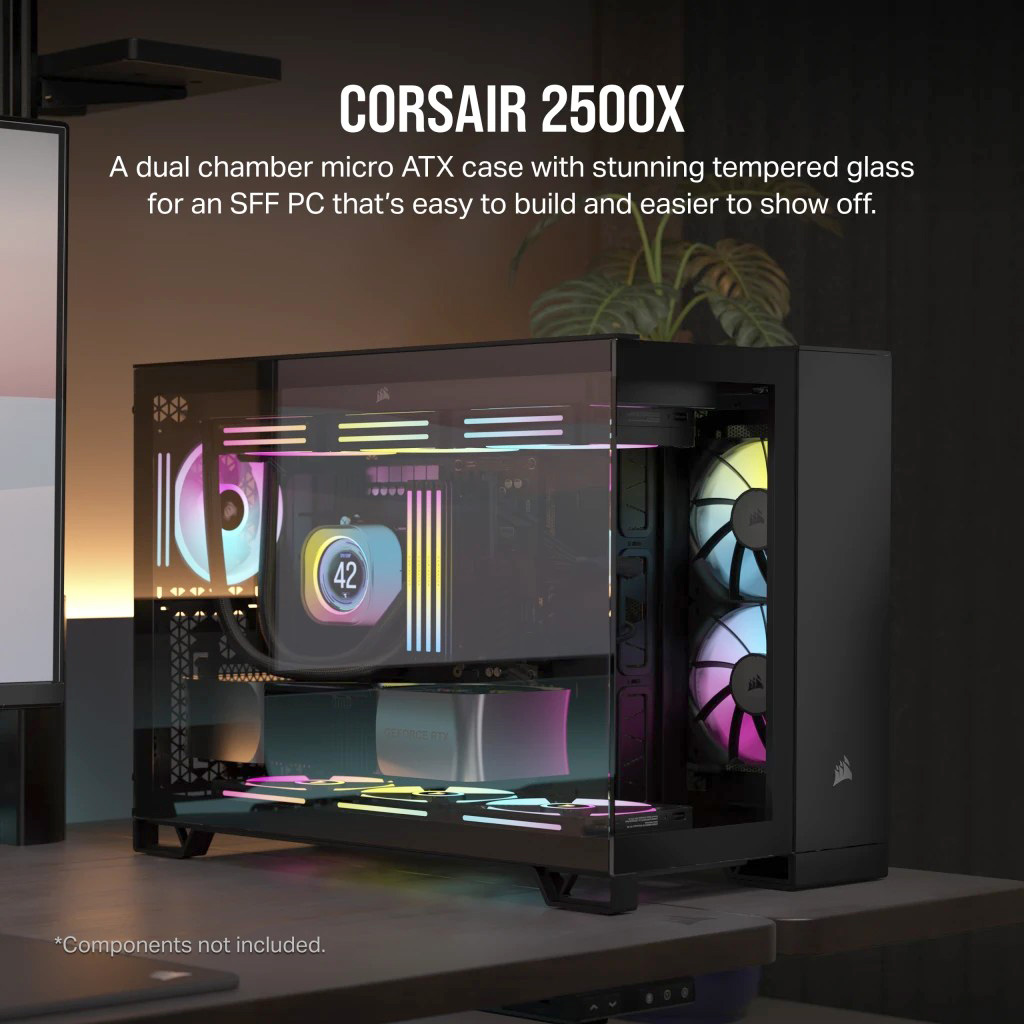 Test skříně Corsair 2500X s ventilátory iCUE LINK RX RGB