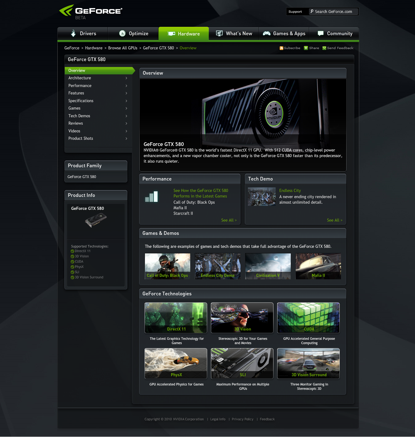 nVidia spustila GeForce.com — web pro obyčejné uživatele i hráče