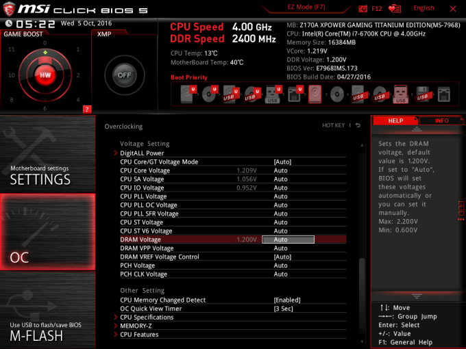 Skylake a MSI Z170A XPOWER Gaming Titanium Edition