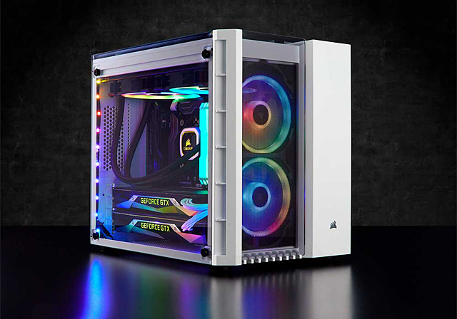 Corsair Crystal Series 280X RGB – mATX dvoukomorová skříň