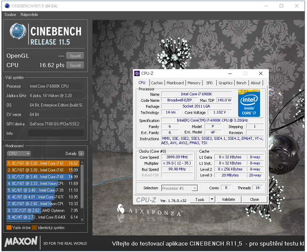 Intel Core i7-6900K: Osmijádro Broadwell-E v testu