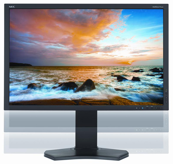 NEC monitor s poměrem stran 16:10 a rozlišením 1920 × 1200 pixelů