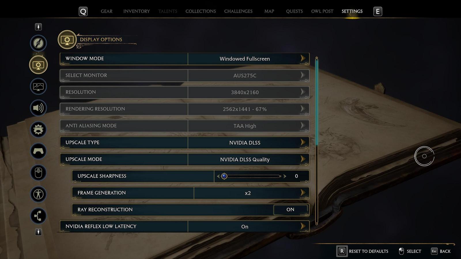Takto může vypadat nastavení DLSS přímo ve hře