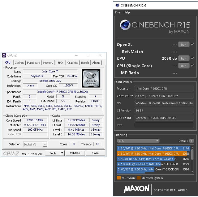 Intel Core i7-9800X: Osm jader Skylake-X v testu