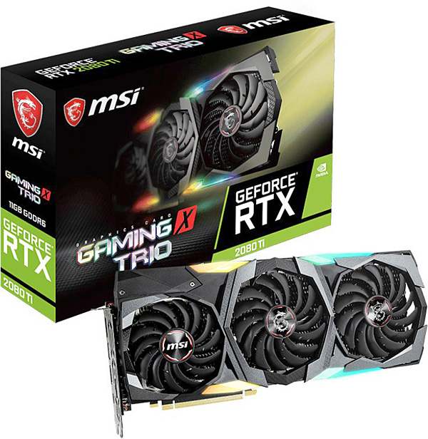 Grafická karta nVidia GeForce RTX 2080 Ti – MSI GeForce RTX 2080Ti GAMING X TRIO 11G