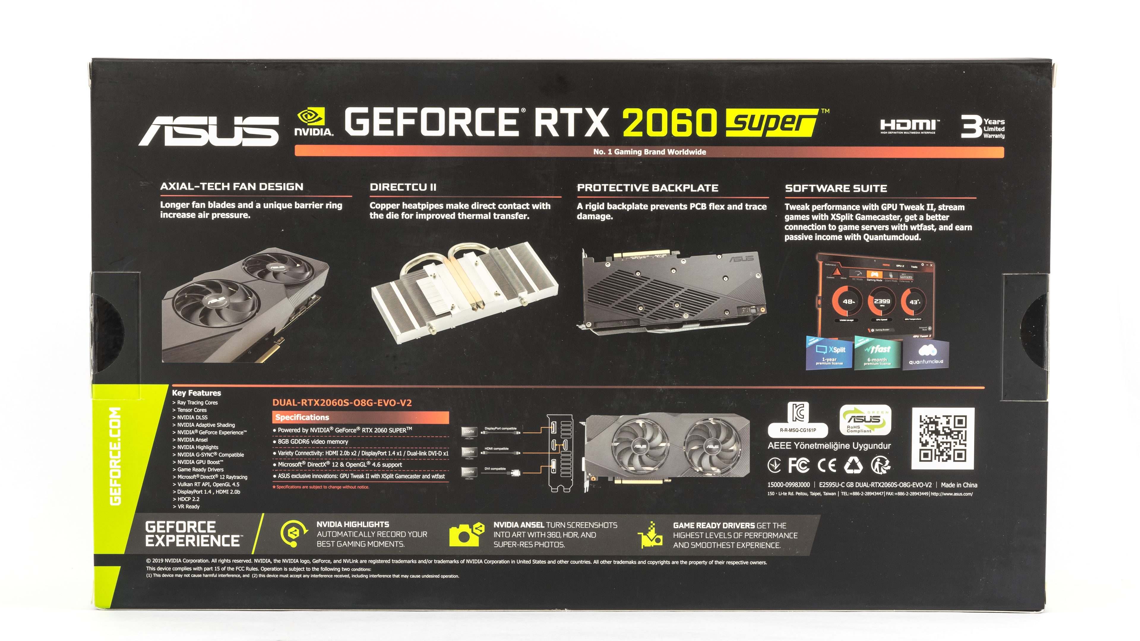 Asus Dual GeForce RTX 2060 Super Evo V2 OC O8G v testu