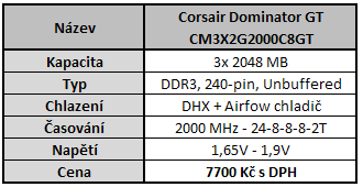 Corsair Dominator GT - luxus pro Core i7