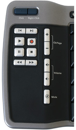 Microsoft Remote Keyboard - 3v1 pro HTPC