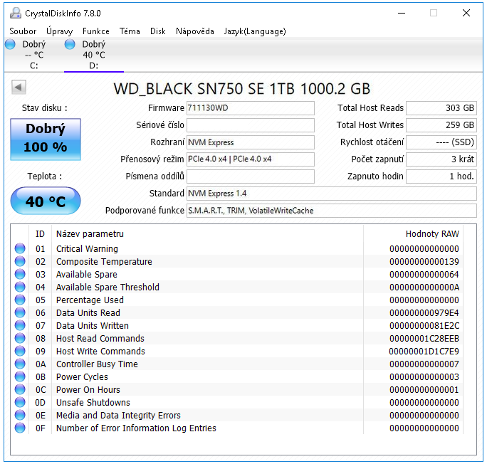 WD_Black SN750 SE 1 TB: (Nedobrá) Budoucnost SSD je tady