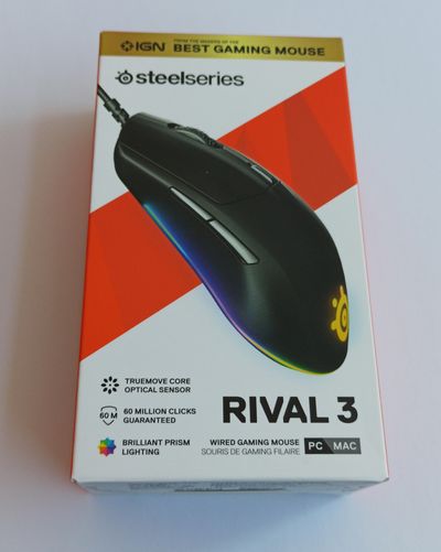 SteelSeries Rival 3 - levná herní myš pro náruživé FPS hráče