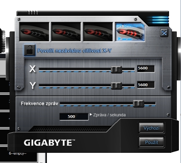 Gigabyte M8600 Aivia – drsná bezdrátová myš se zásobníkem