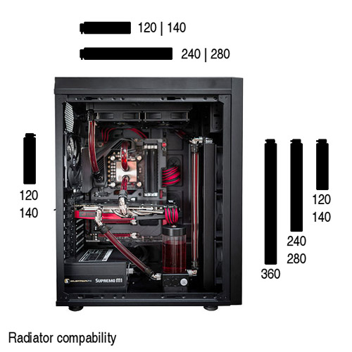 Aquarius X90 – nová E-ATX PC skříň vhodná k instalaci systému vodního chlazení od SilentiumPC 