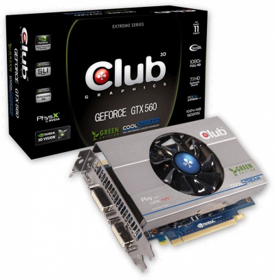 Club 3D uvede i úspornou GeForce GTX 560