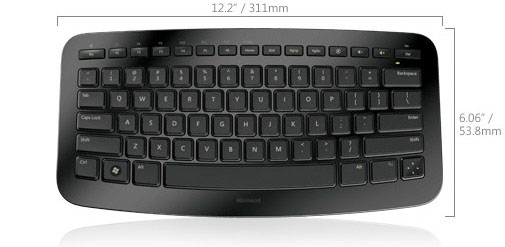 Minimalistická klávesnice Microsoft Arc