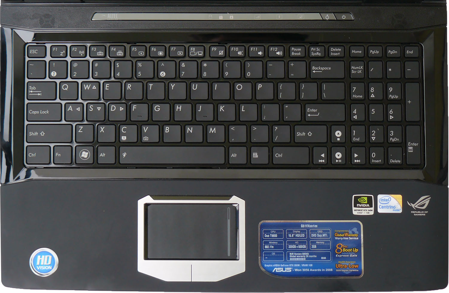 Asus ROG G51VX - je libo laptop s GTX 260M pod kapotou?