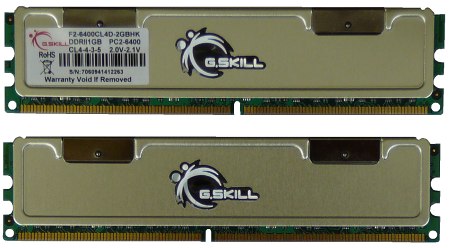 Trojice paměťových kitů G-Skill DDR2