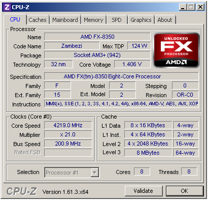 AMD Piledriver FX – procesor FX-8350 v testu