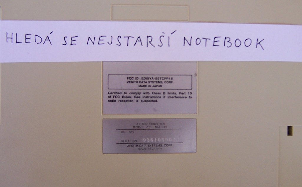 Našli jsme nejstarší notebook. Vyhlášení soutěže a rarity