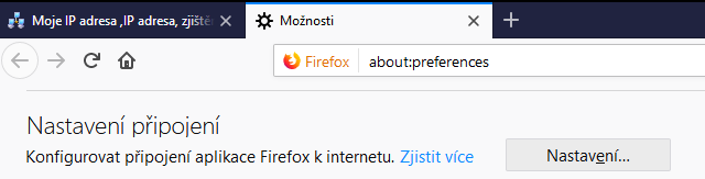 Firefox - nastavení