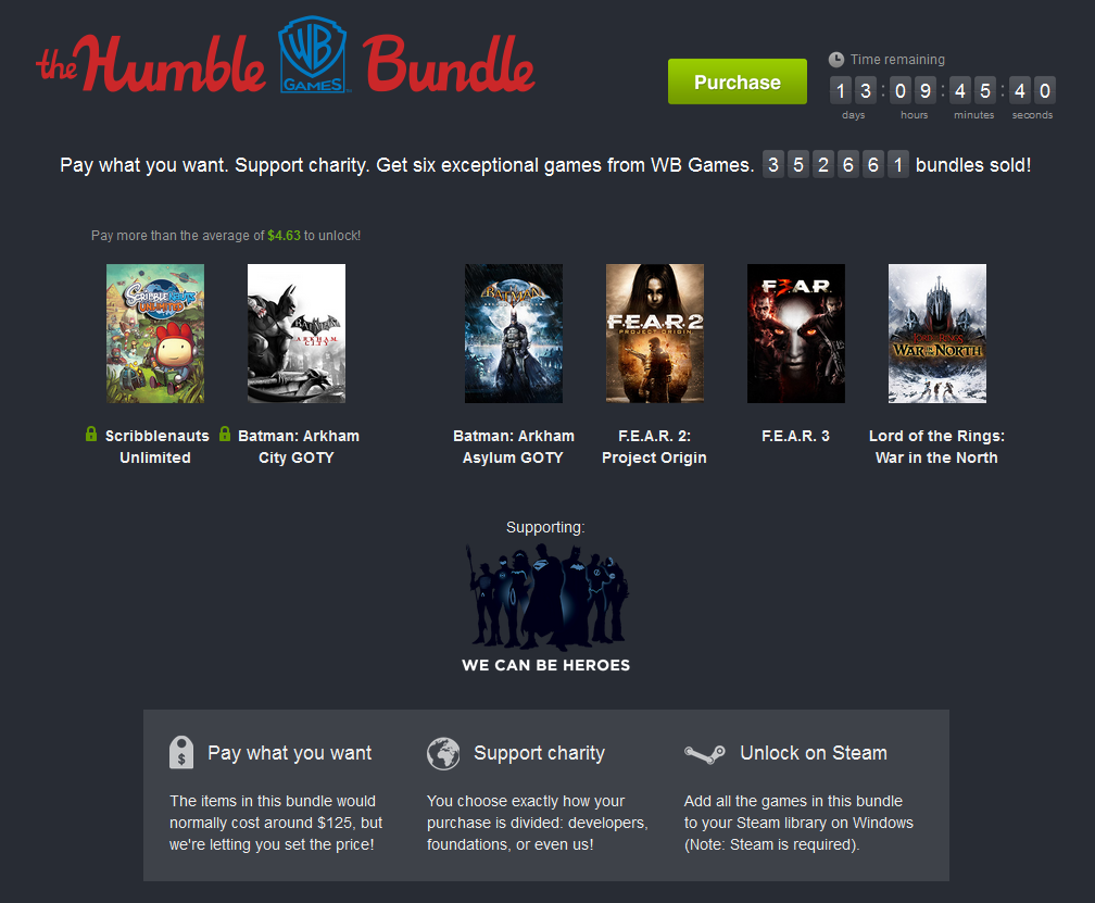 Humble Bundle: Až 6 her za vaši cenu a dobrý skutek k tomu