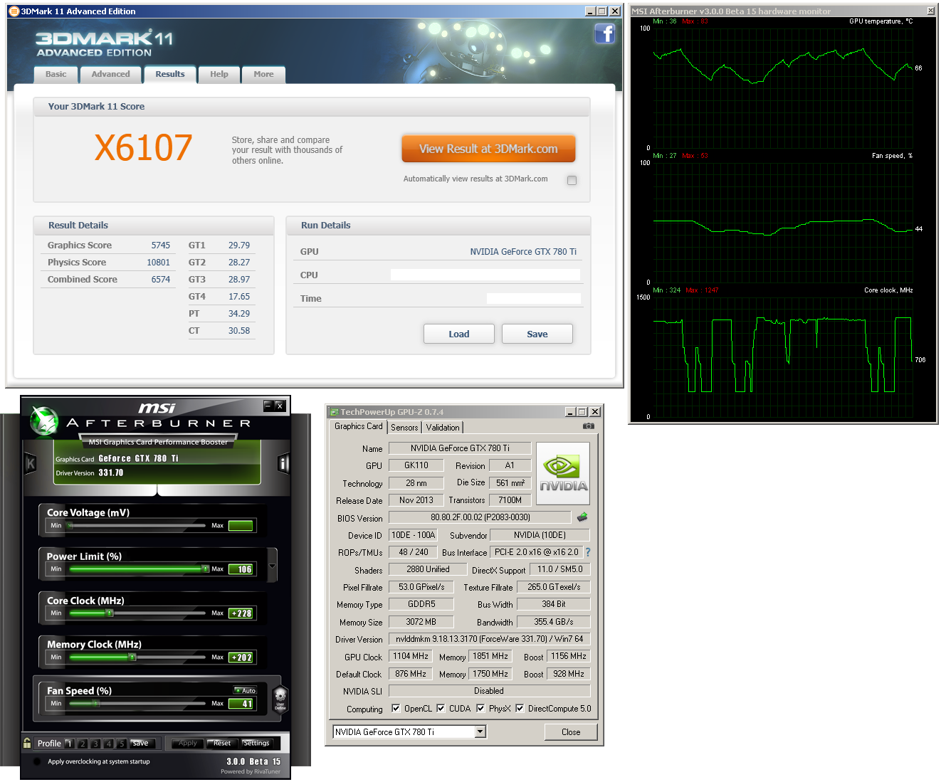 Preview GeForce GTX 780 Ti (taktování)