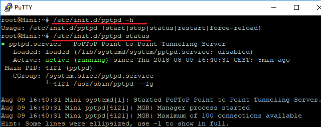 /etc/init.d/pptpd status